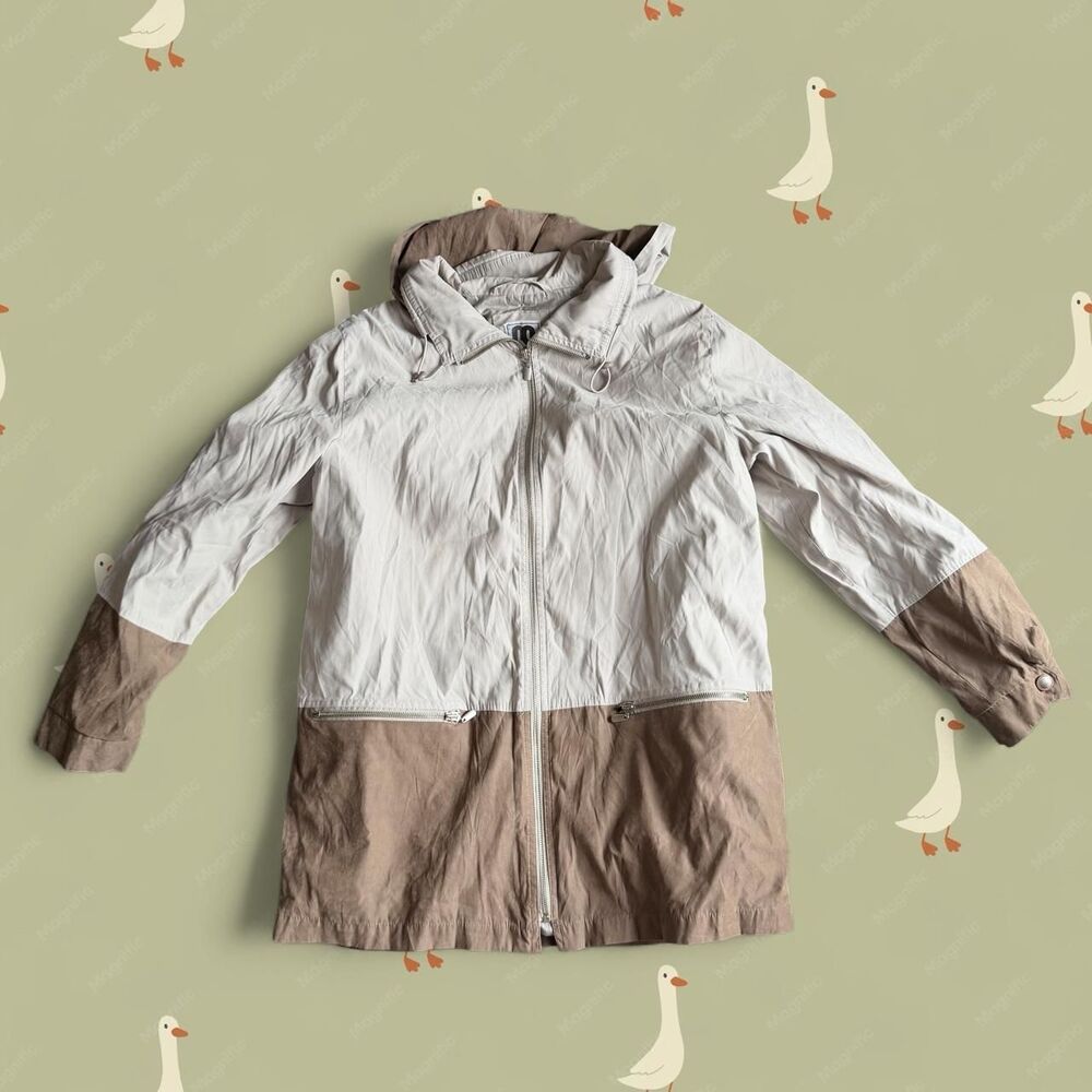 Vintage CS Signature Colorblock Hooded Windbreaker Jacket - Size L
